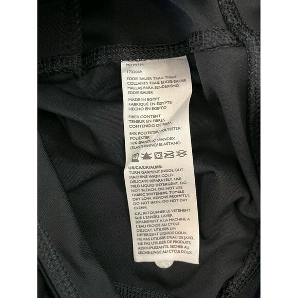 Eddie Bauer High Rise Trail Tight Zippered Pocket Black Women's Size M Leggings - Picture 8 of 13